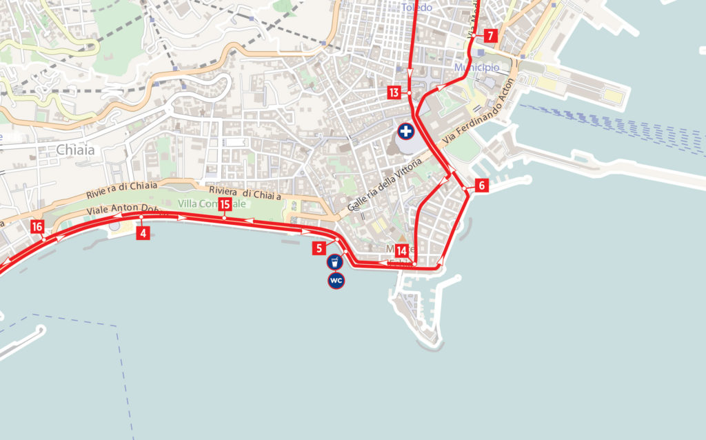 Napoli City Half Marathon. Info gara, percorso e dispositivo di traffico